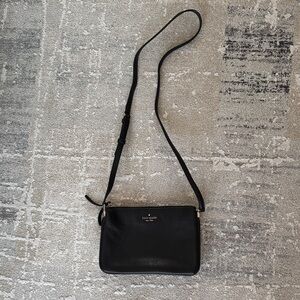 Kate Spade Black Pebbled Crossbody Bag